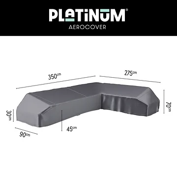 AeroCover Loungeset platformhoes rechts 7885 350 x 275 x 90 x 30/45/70 cm