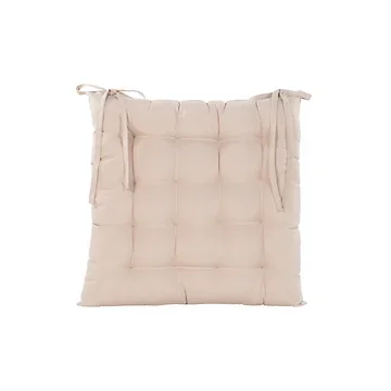 Anna's Collection Stoelkussen Creme 38 x 38 cm