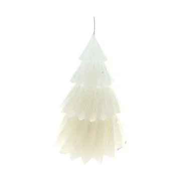 Home Society Kerstboomkaars Windy L Wit 17 cm