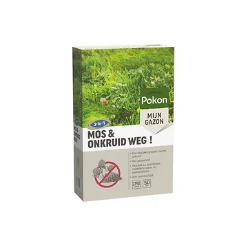 Pokon Mos en Onkruid Weg! 3-in-1 voor 50m²
