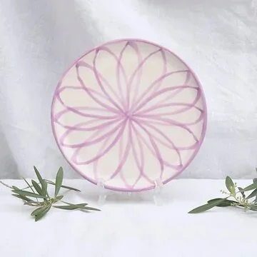 Lenta Living Ontbijtbord Granada Flor Lila 20 cm