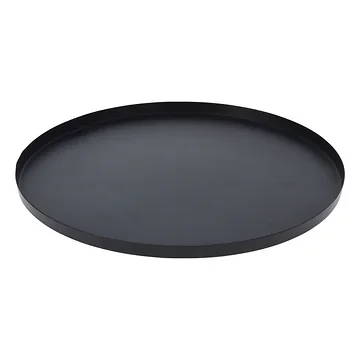 Kaarsenplateau zwart staal 30 x 1.5 cm