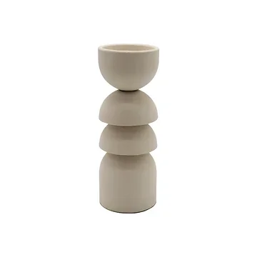 Kandelaar light stone 9 x 24 cm