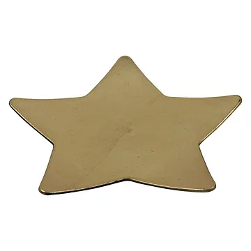 Onderbord ster goud 28 cm