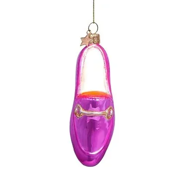 Vondels Kersthanger instappers roze 12 cm