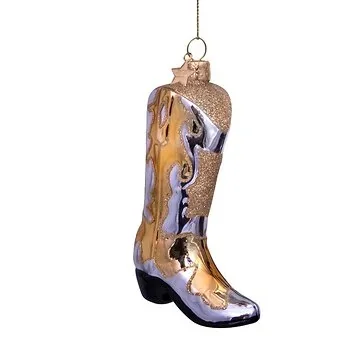 Vondels Kersthanger cowboylaars goud zilver 11.5 cm