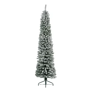 Everlands kunstkerstboom Pencil pine sneeuw 210 x 60 cm