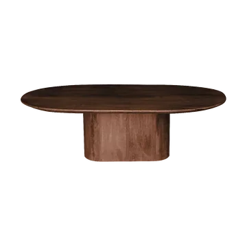 24Seven Seven Salontafel Hamar Ovaal Walnut Bruin 120 x 70 x 35 cm