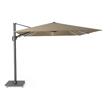 Platinum Zweefparasol Challenger T² Glow Taupe Vierkant 300 x 300 cm