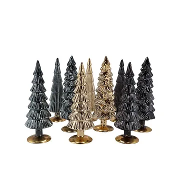 Twinkle Black Glass Tree Metallic Ass 9x35cm