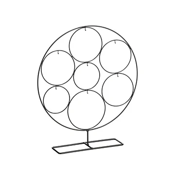 Mica Decorations kerstbal standaard zwart 38 x 8 x 43.5 cm