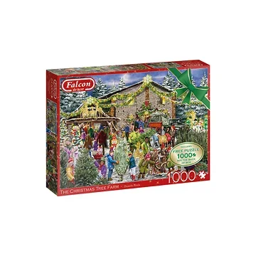 Puzzel Kerst Falcon Christmas Tree Farm