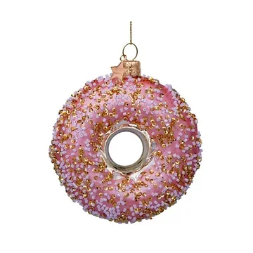 Vondels Kersthanger donut met decoratie 11.5 cm