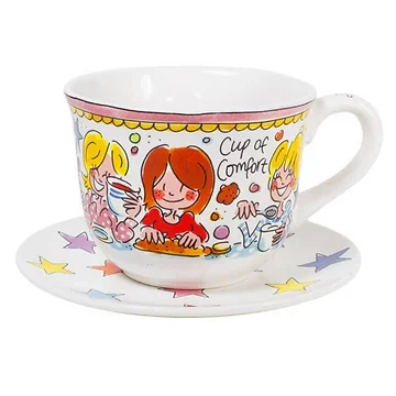 Blond Amsterdam Soepkom Cup of Comfort en Bord Even Bijkletsen Set