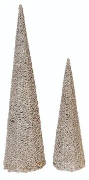 Kegelboom glitter champagne 16 x 60 cm