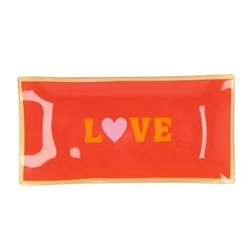 Daan Kromhout Design Bord Rechthoek Love 20 x 10 x 2 cm