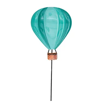 Anna's Collection Tuinsteker Luchtballon Hangtag Groen 18 x 65 cm