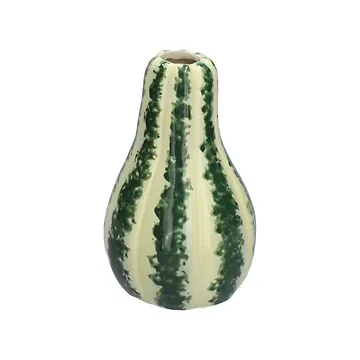 Vaas flespompoen groen 11 x 18 cm