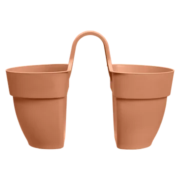 Elho Vibia Campana Flower Twin 21cm Terra