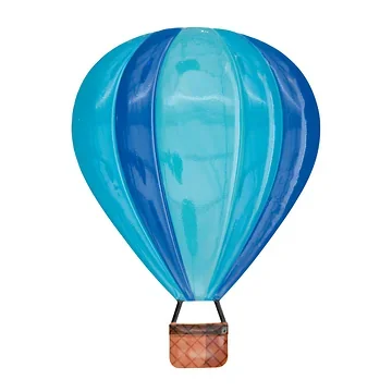 Anna's Collection Wanddecoratie Luchtballon Blauw 28 x 38 cm