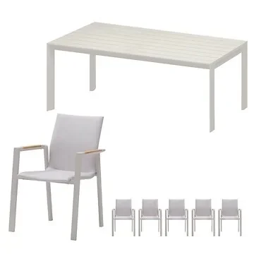 Royal Seasons Diningset 6-zits Solare Zand