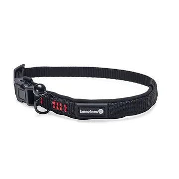 Beeztees kattenhalsband Parinca zwart 25-30 x 1 cm