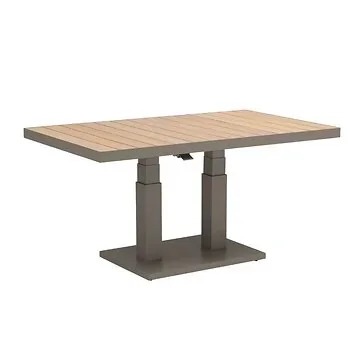 Royal Seasons Tafel Verstelbaar Bahia Espresso 140 x 85 x 49/72 cm