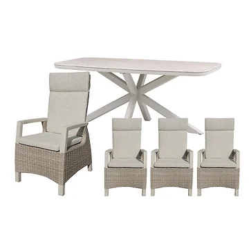 Royal Seasons Diningset 4-zits Athene Zand
