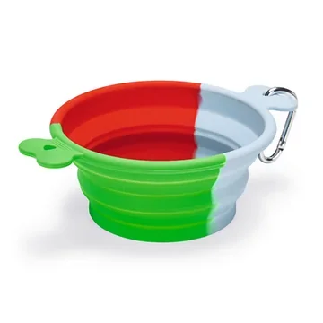 Beeztees Reisbak Rua hond silicone groen 750 ml