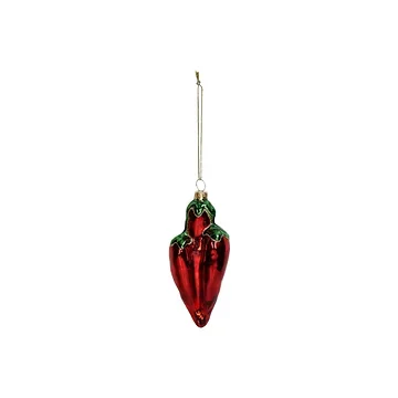 Kersthanger Rood Peper Glas Rood 12.6 cm