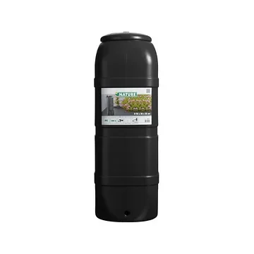 Nature Regenton 100L zwart slimline H 96 cm