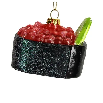 Kersthanger Sushi Glazen Mix 7 cm