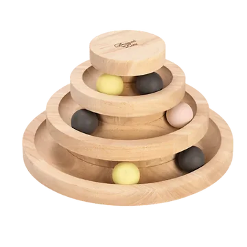 Designed by Lotte Speeltoren Kat Mia Hout 26 x 14.5 cm