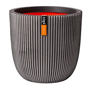 Capi Europe Bloempot Groove Antraciet 54 x 52 cm