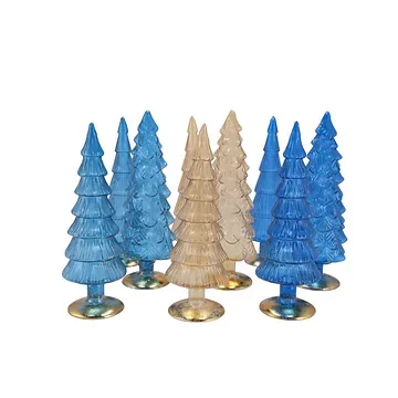 Twinkle Blue Glass Tree Ass 9x35cm