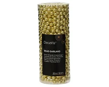 Decoris kralenketting Marilene licht goud 10 m