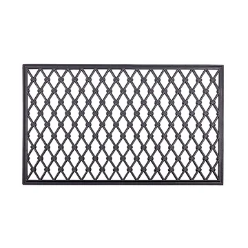 Rubber deurmat ruit 45 x 75 cm