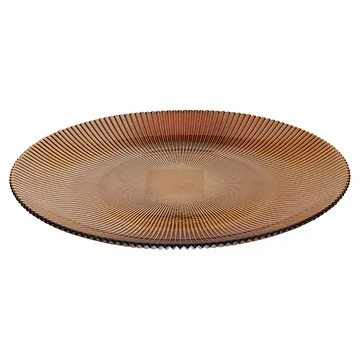 Dinerbord glas amber 28 cm