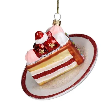 Kersthanger Taartplak Glas Multi 12.7 cm