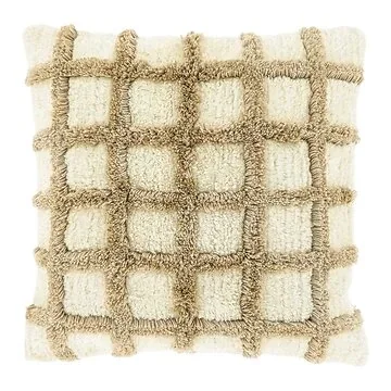 Unique Living Sierkussen Fenne Beige Lijnen 45 x 45 cm