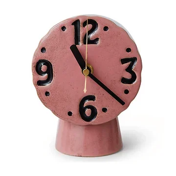 HKliving Tafelklok Retro Ceramics Roze