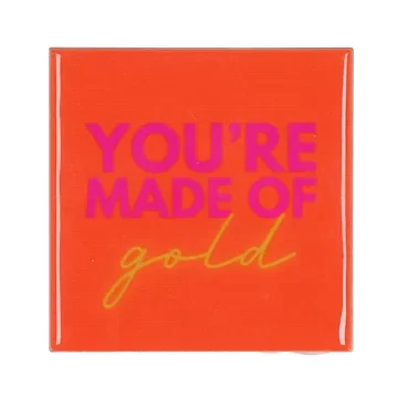Tegel Gold Oranje 10 x 10 cm