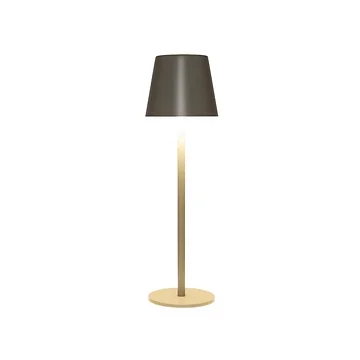 Draadloze Tafellamp mat olijf LED dimbaar 36.5 x 11 cm