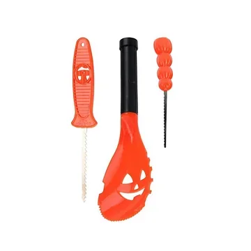 Halloween snijset voor pompoen 3-delig