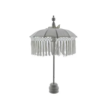 Van der Leeden Parasol Bali Small Macrame Wit 75 x 50 cm