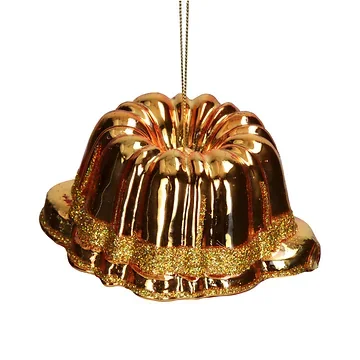 Kersthanger Bakvorm Glas Goud 10.8 cm