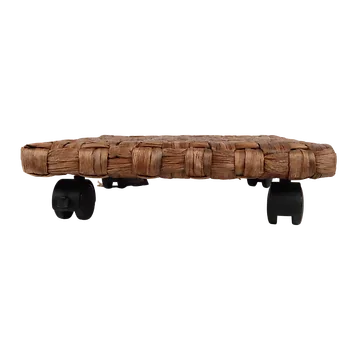De Bosrand Plantentrolley Waterhyacint Bruin 30 x 30 x 8 cm