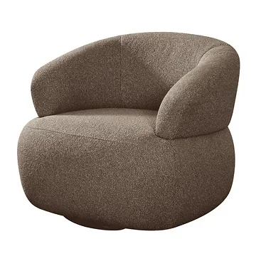 24Seven Draaifauteuil Positano Cacao 82.5 x 78.5 x 72.5 cm