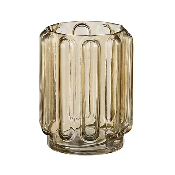 Mica Decorations Vaas Russell Glas Bruin 18 x 14 cm