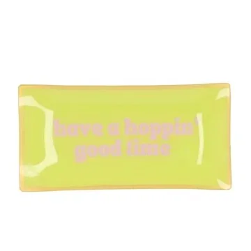Daan Kromhout Design Bord Rechthoek Have A Hoppin Good Time 20 x 10 x 2 cm
